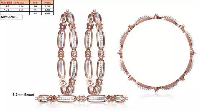 Rose Gold Eternity Ring With Diamonds 1