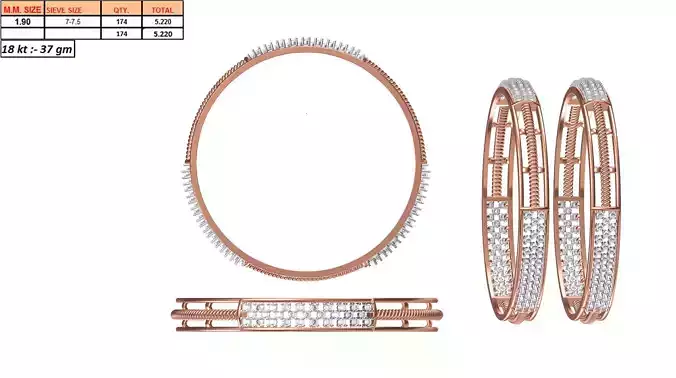 Rose Gold Eternity Ring With Diamonds 3
