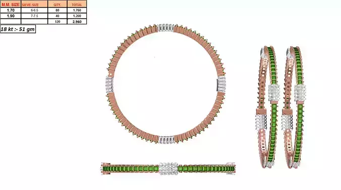 Rose Gold Eternity Ring With Emerald 1