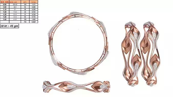 Rose Gold Eternity Ring With Diamonds 12