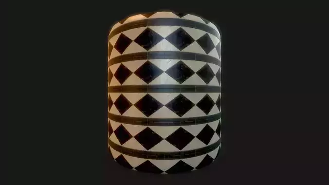 Authentic Replica Medieval Border Cermaic Floor Tile