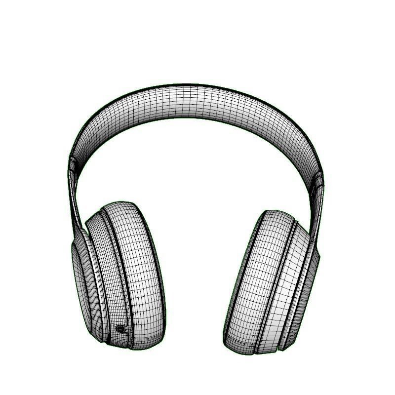 Beats Solo 2 Headphones Red 3D model_9