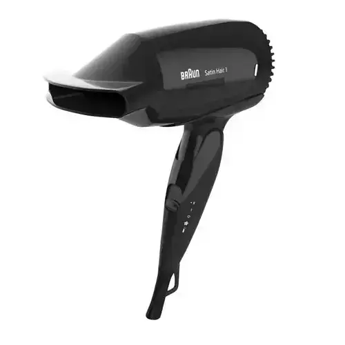 BRAUN HD 130 SATIN HAIR DRYER BLACK