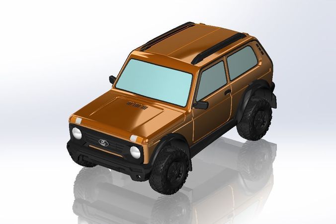 VAZ-2121 Niva 3D print model