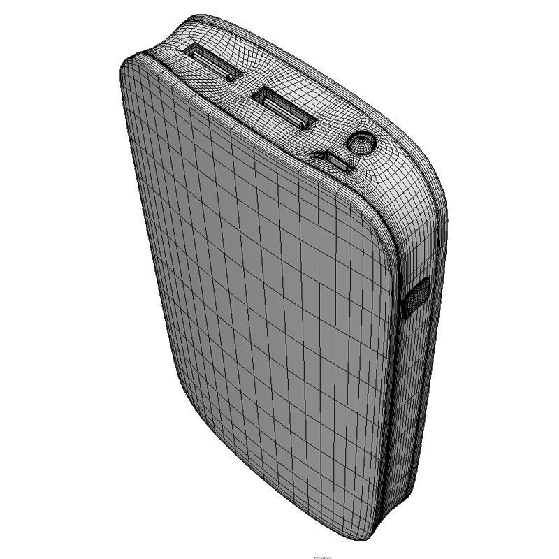 HYUNDAI ULTRA PORTABLE POWER BANK WHITE 3D model_13