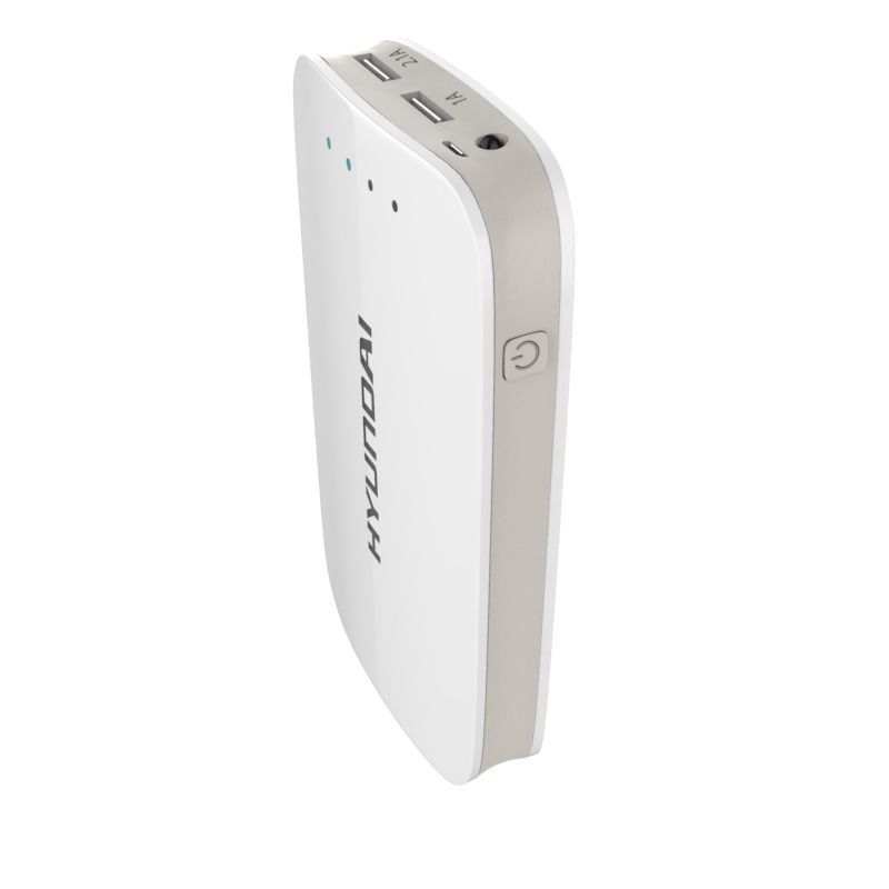 HYUNDAI ULTRA PORTABLE POWER BANK WHITE 3D model_1