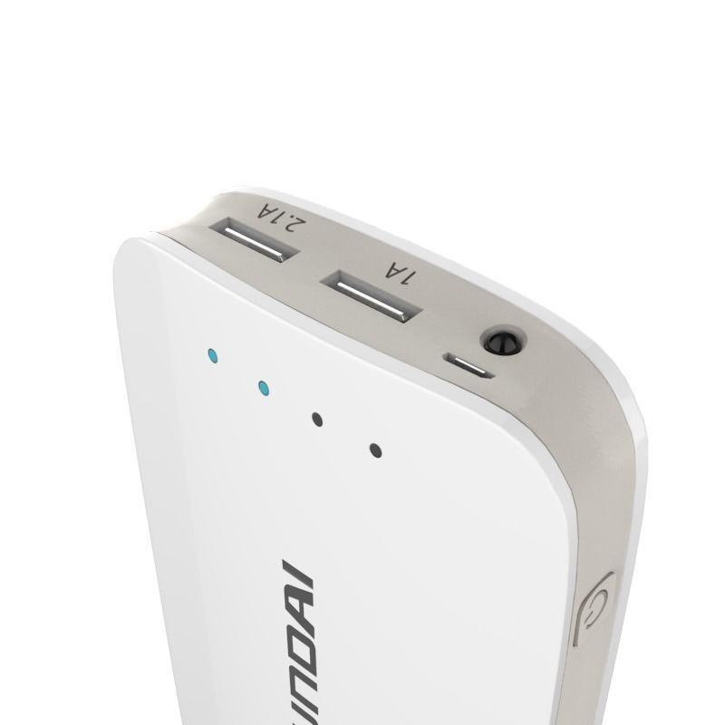 HYUNDAI ULTRA PORTABLE POWER BANK WHITE 3D model_9