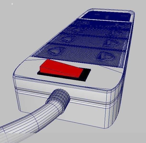 power electrical strip connector 3D model_6