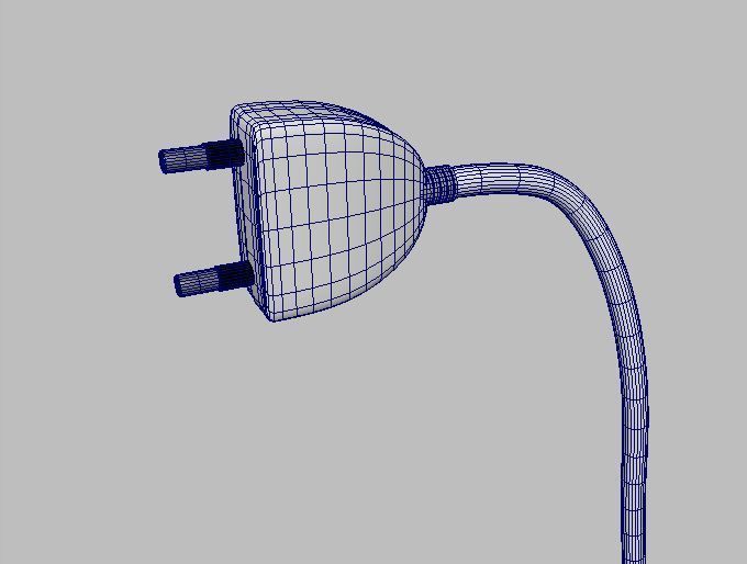 power electrical strip connector 3D model_4