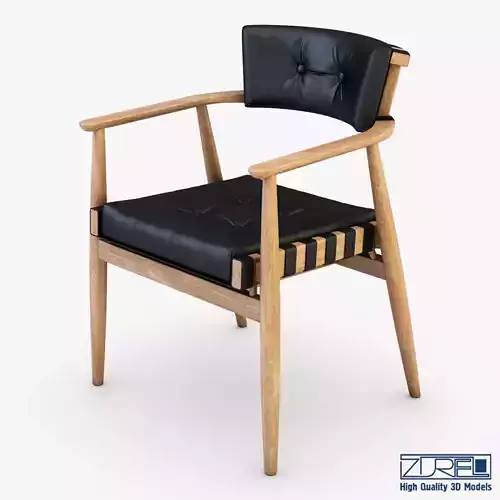 Leather chair black