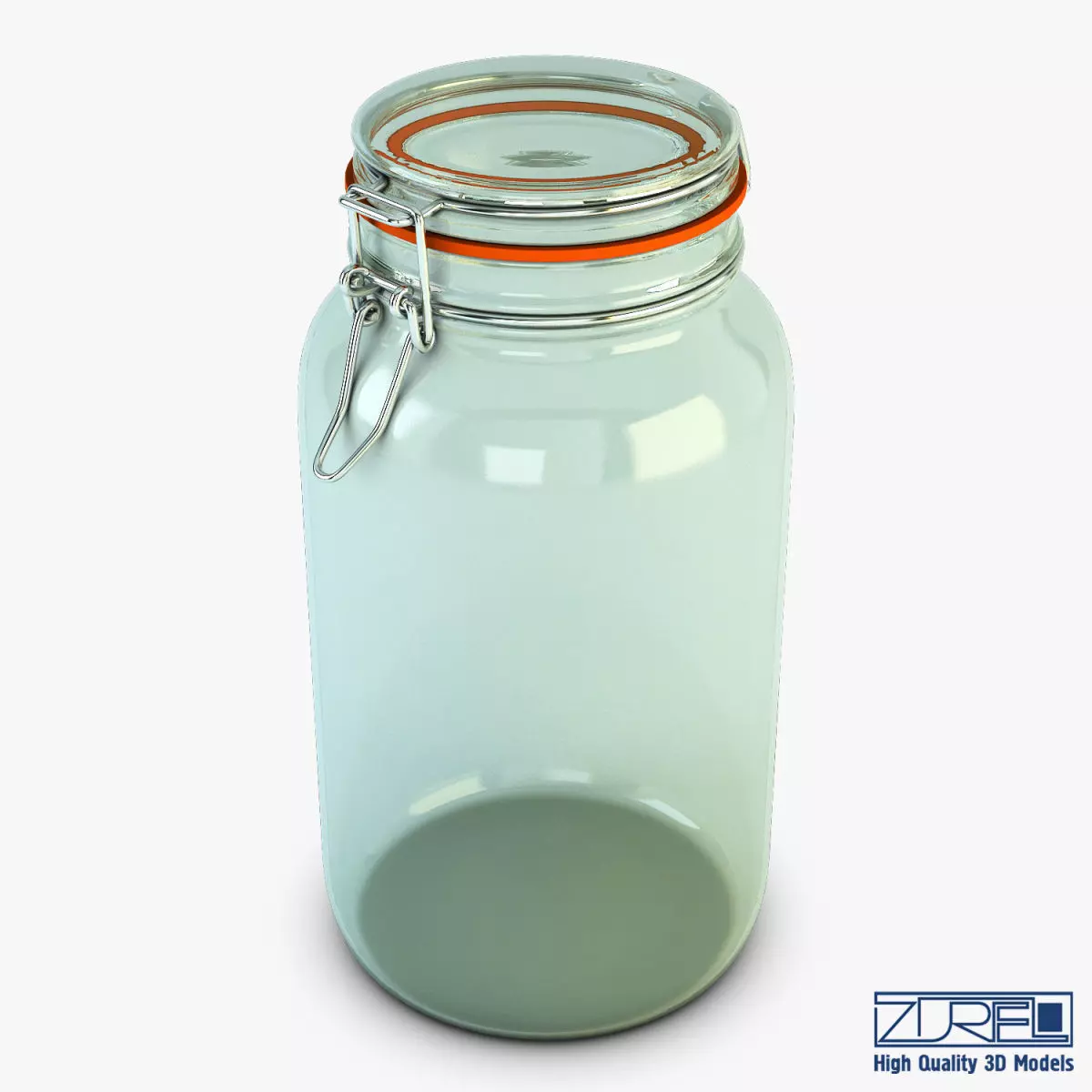 Jar hermetic 2 liter v 1 3D model