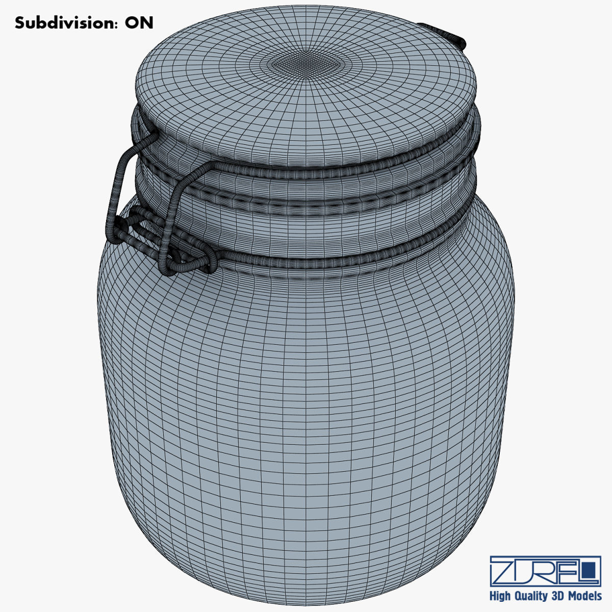 Jar hermetic 1 liter v 1 3D model_10