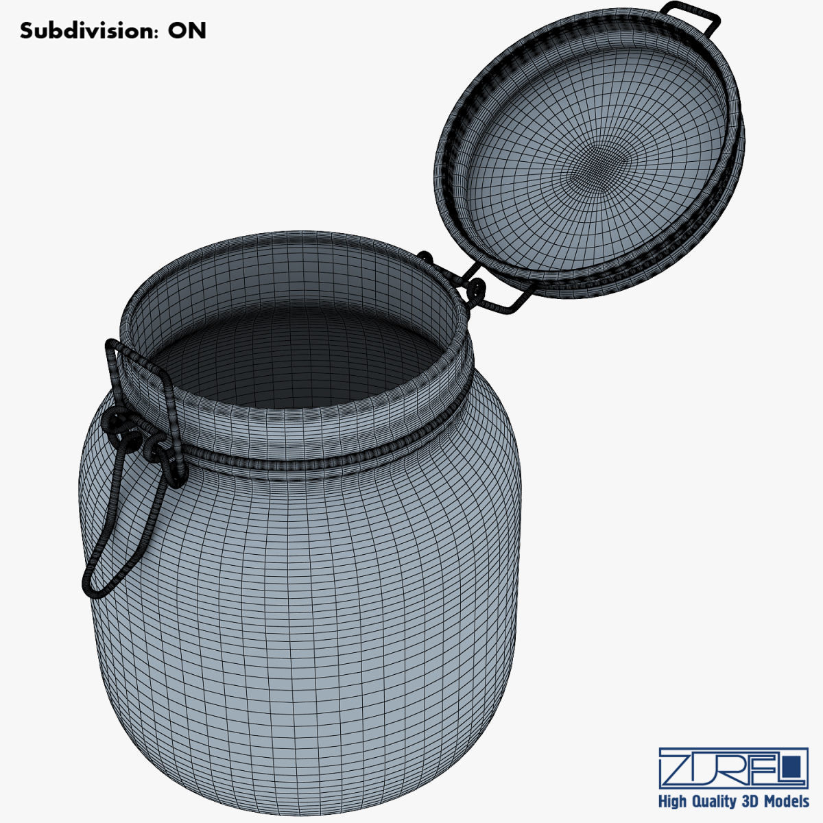 Jar hermetic 1 liter v 1 3D model_16