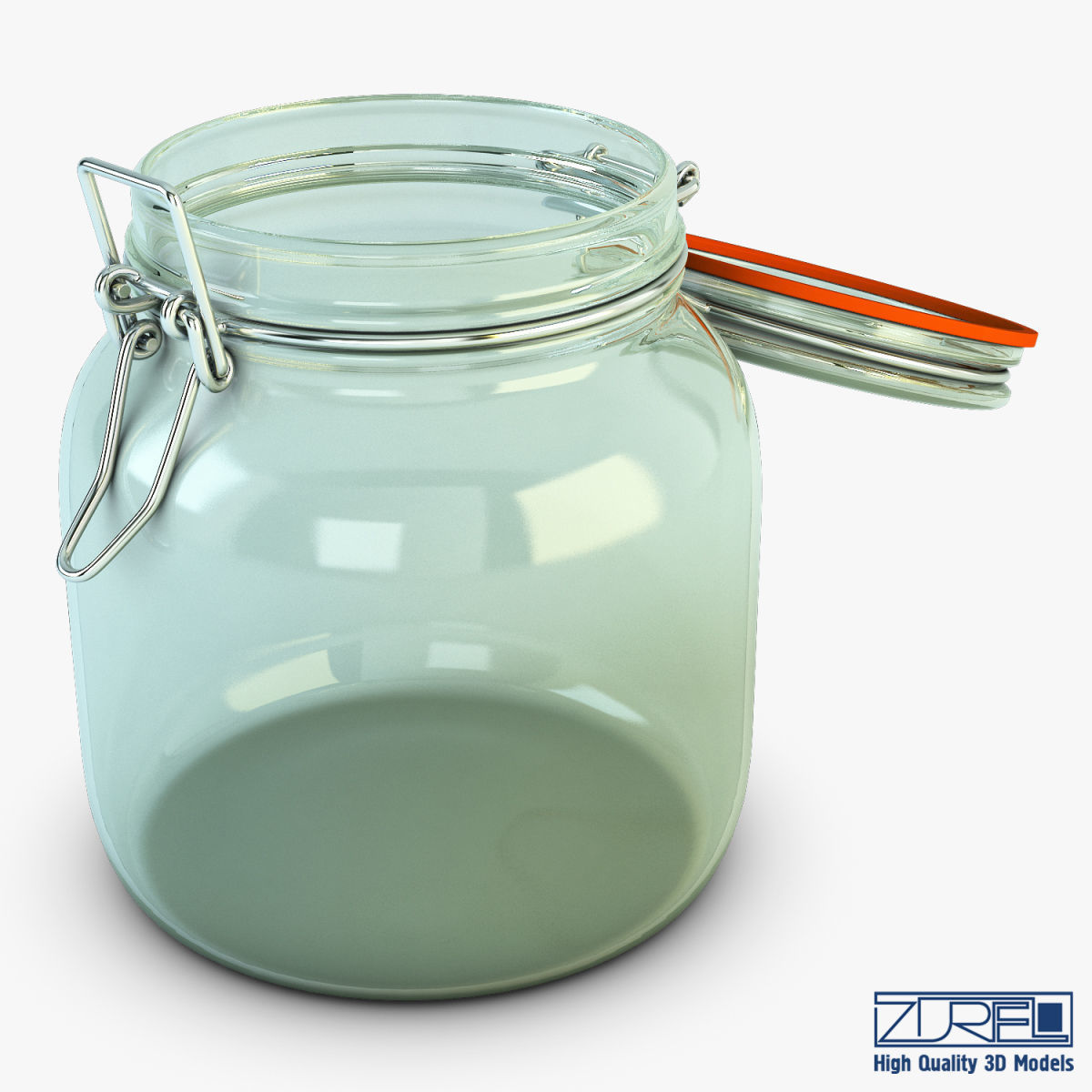 Jar hermetic 1 liter v 1 3D model_3