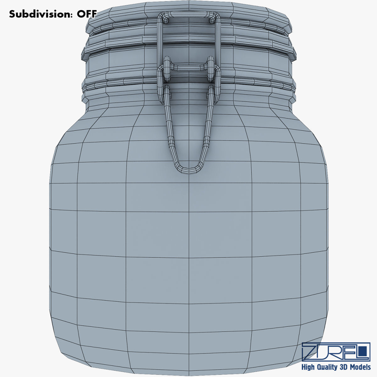 Jar hermetic 1 liter v 1 3D model_13