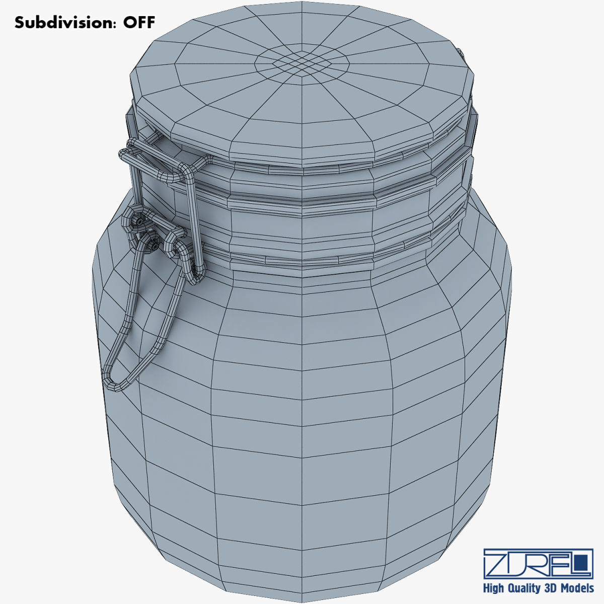Jar hermetic 1 liter v 1 3D model_9