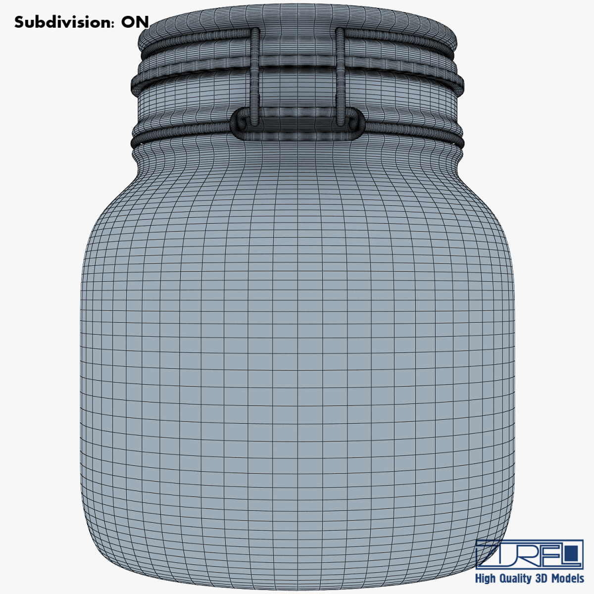 Jar hermetic 1 liter v 1 3D model_14