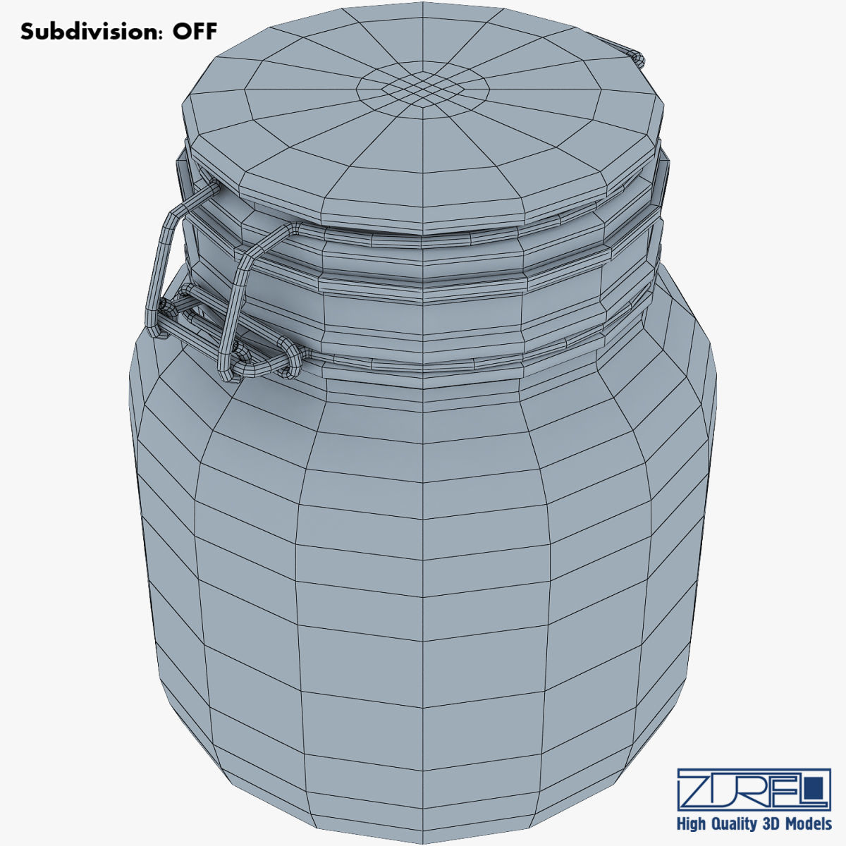 Jar hermetic 1 liter v 1 3D model_11