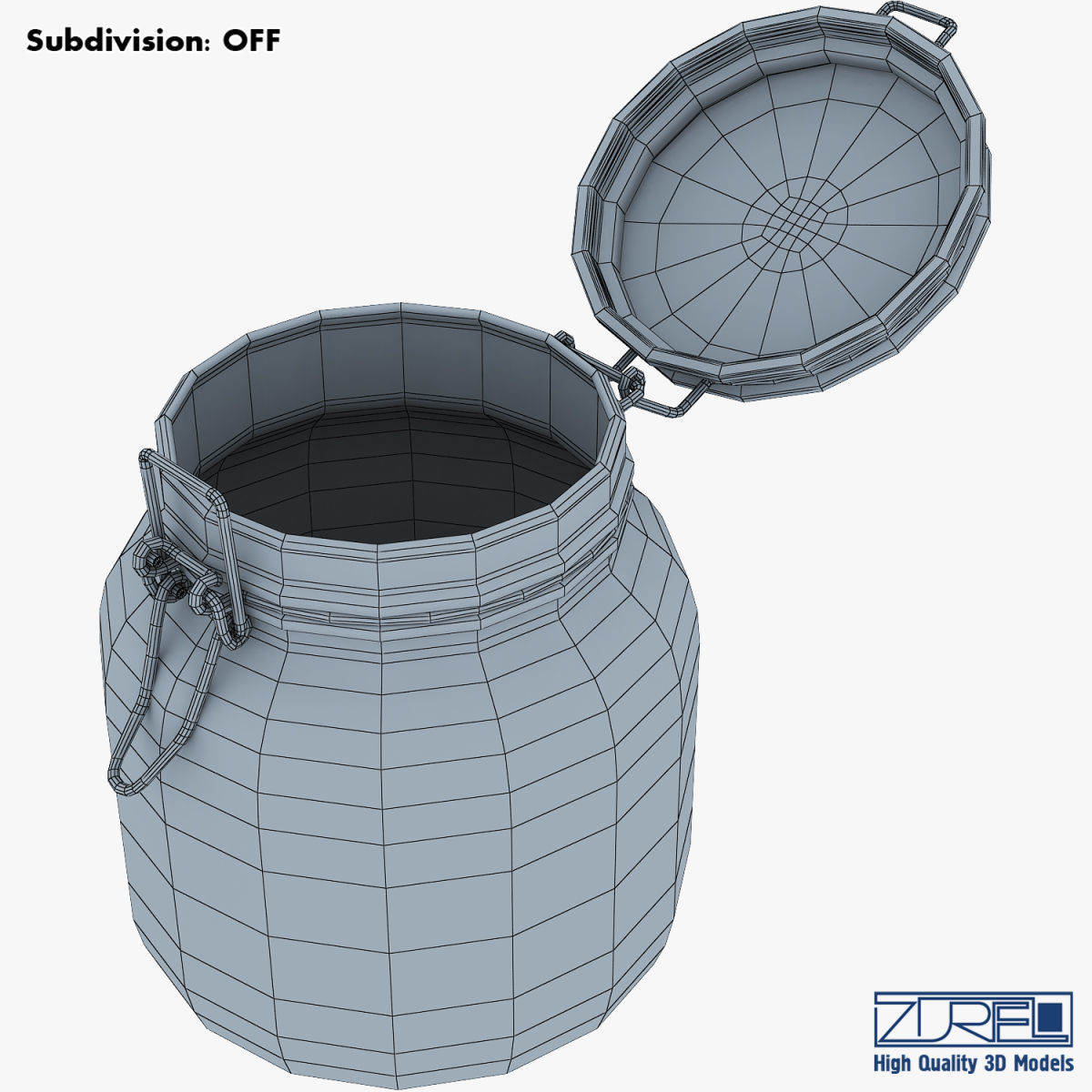 Jar hermetic 1 liter v 1 3D model_17