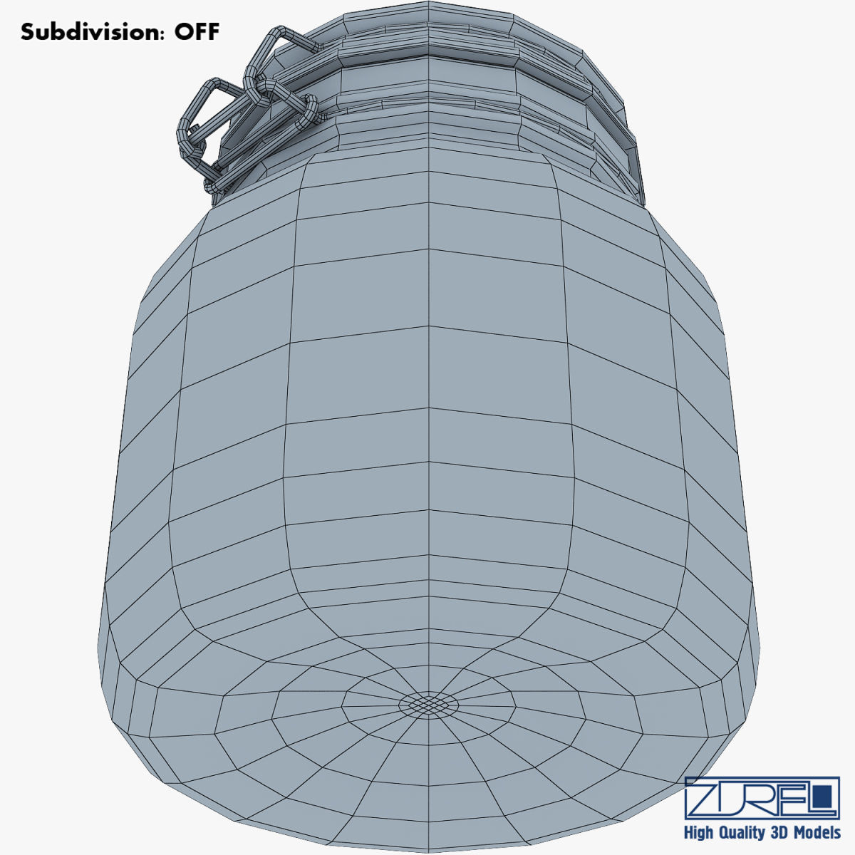 Jar hermetic 1 liter v 1 3D model_19
