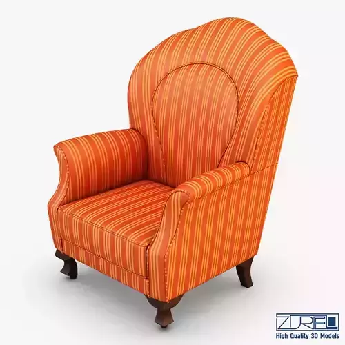 Imperatrice armchair orange