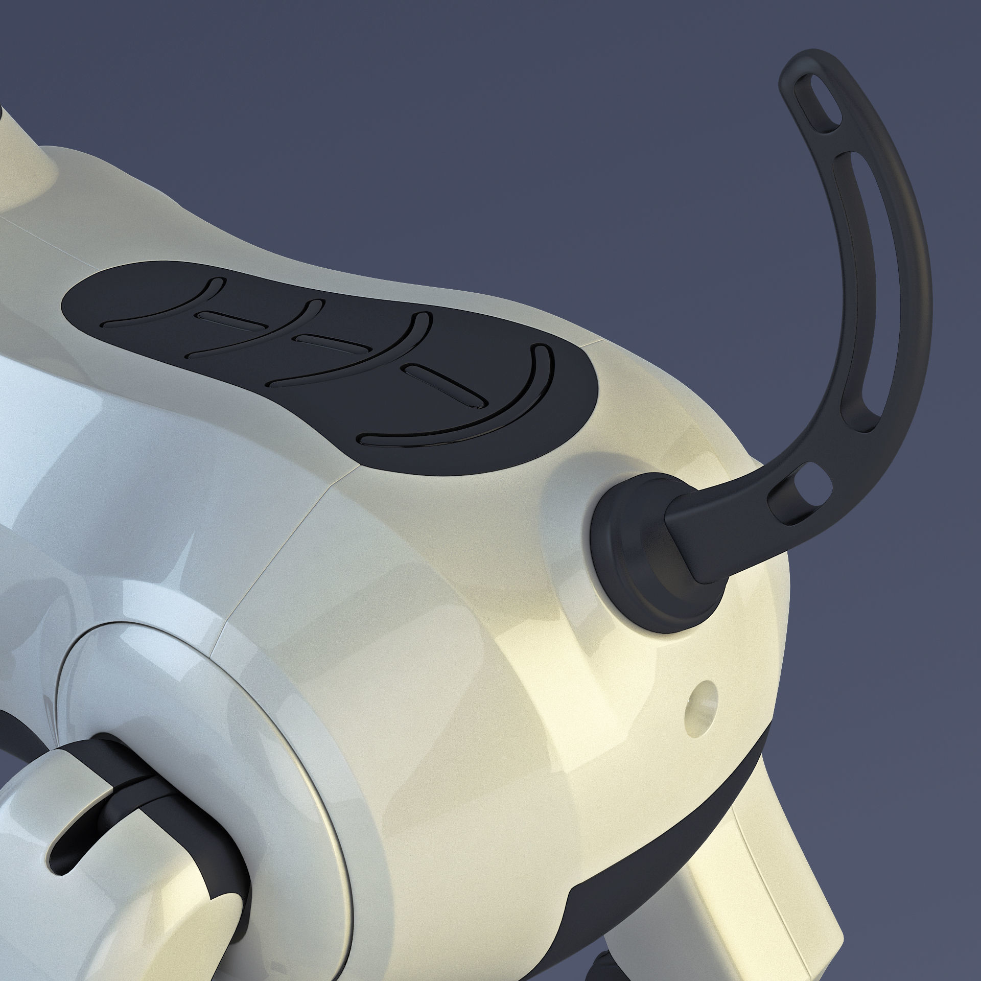 Genibo Robot Dog White 3D model_17
