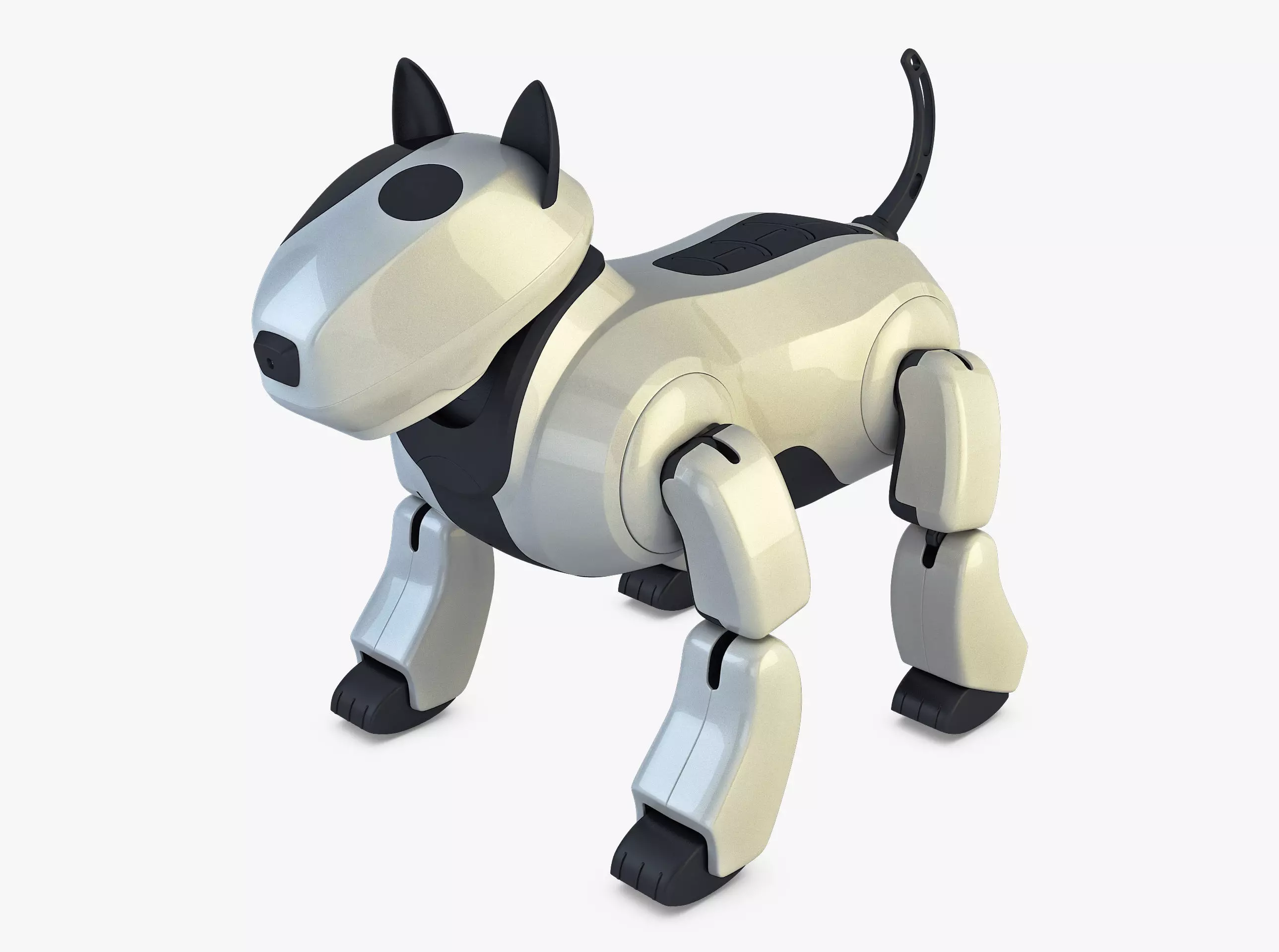 Genibo Robot Dog White 3D model_0
