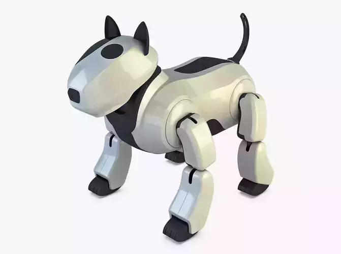 Genibo Robot Dog White 3D model