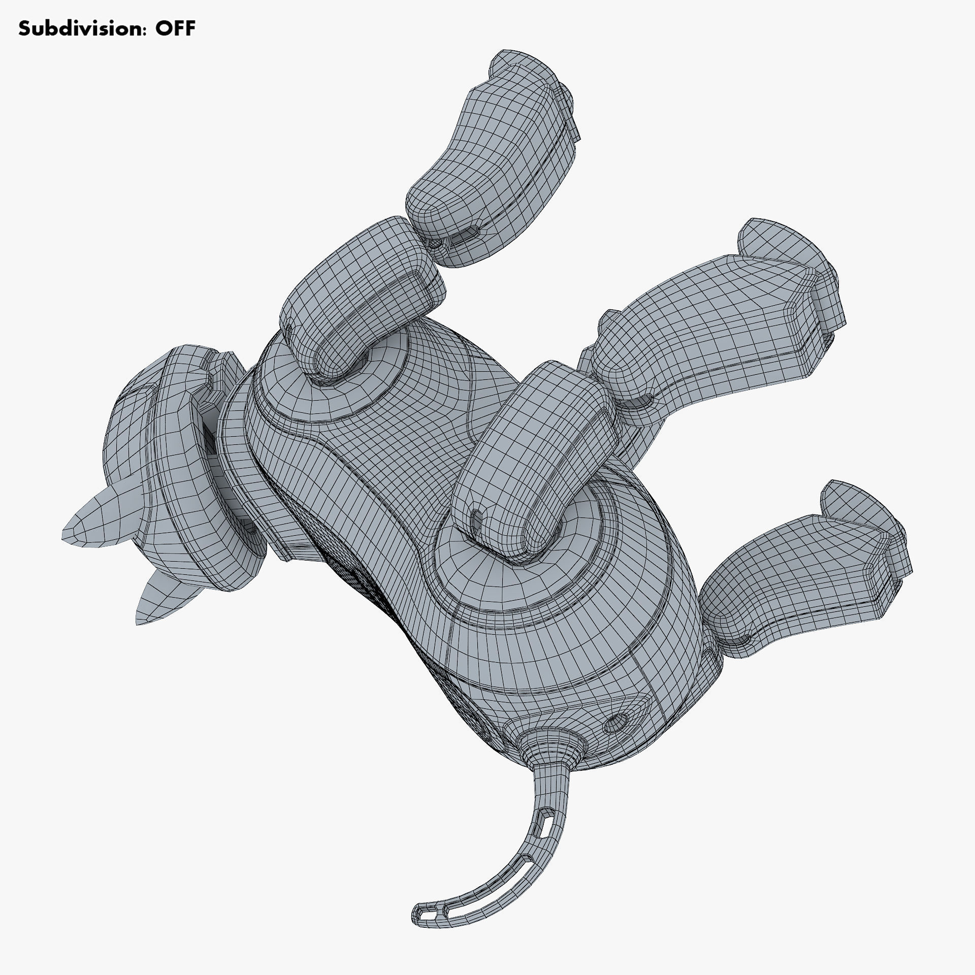Genibo Robot Dog White 3D model_58