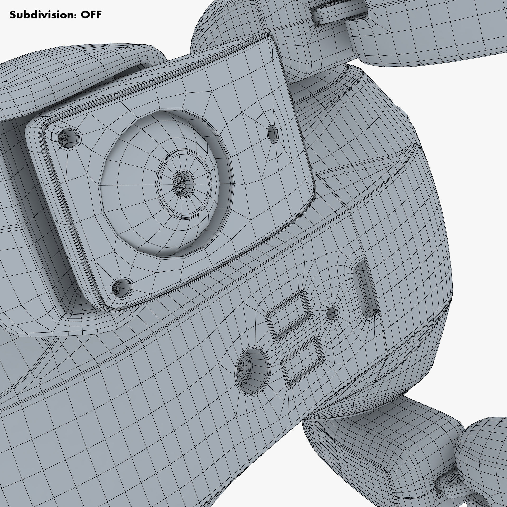 Genibo Robot Dog White 3D model_66