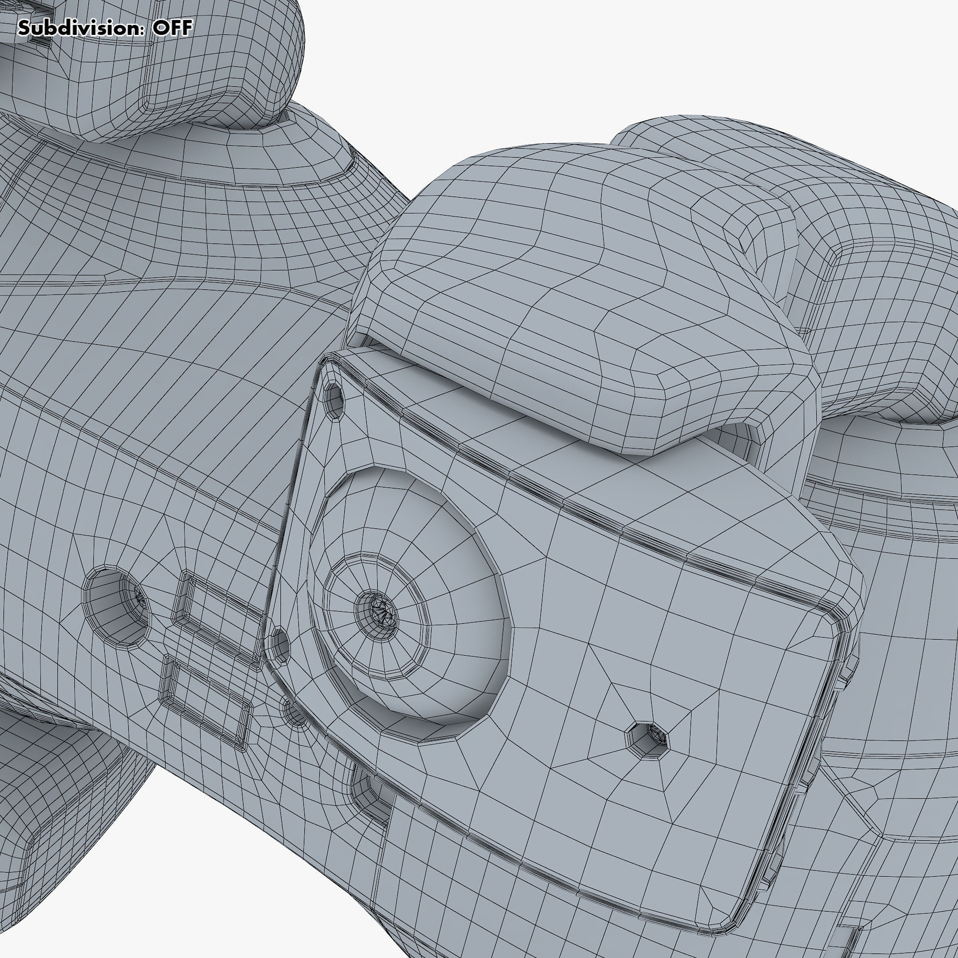 Genibo Robot Dog White 3D model_64