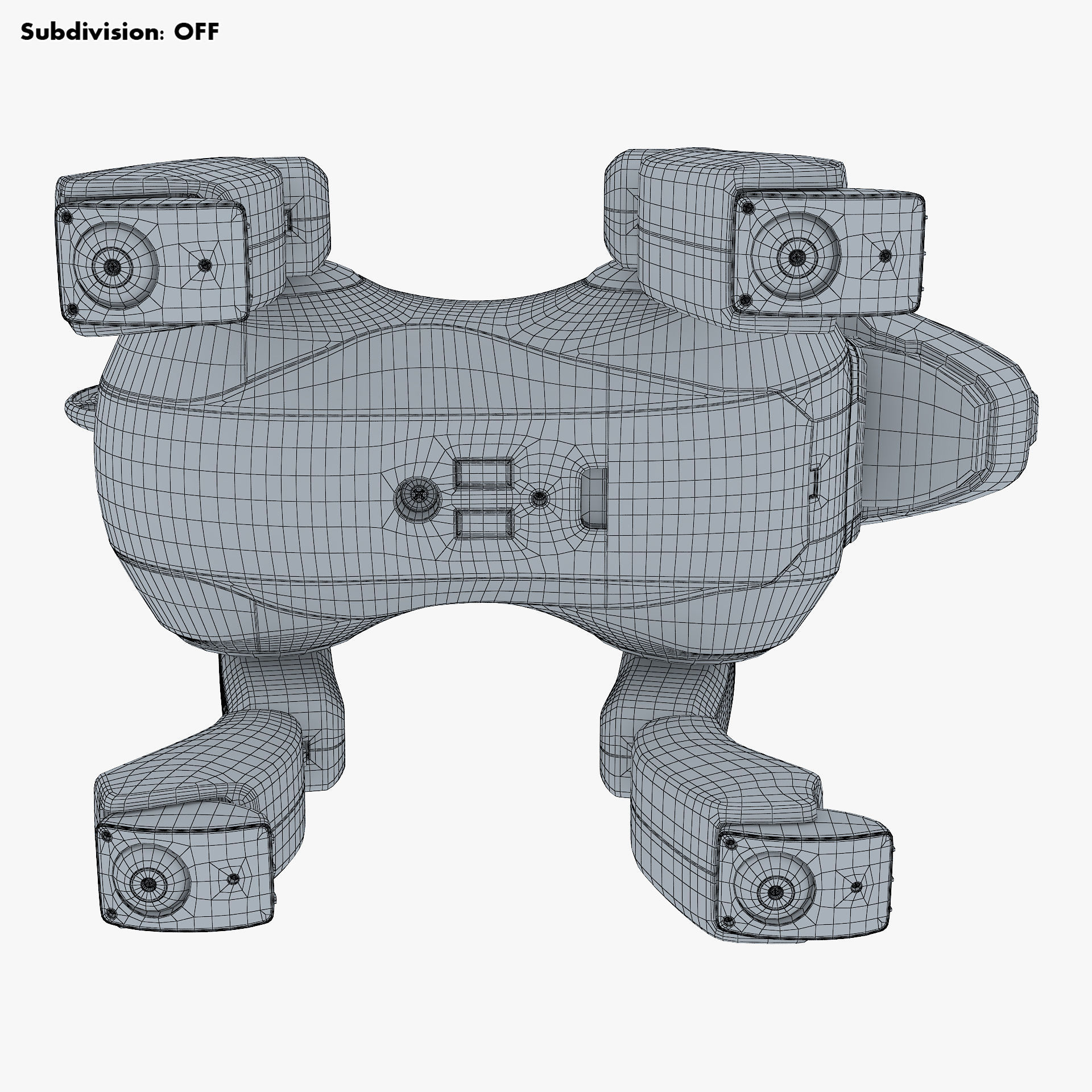 Genibo Robot Dog White 3D model_62