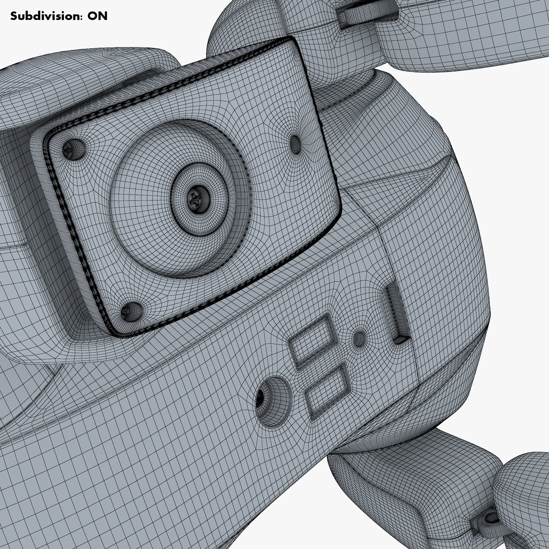 Genibo Robot Dog White 3D model_65