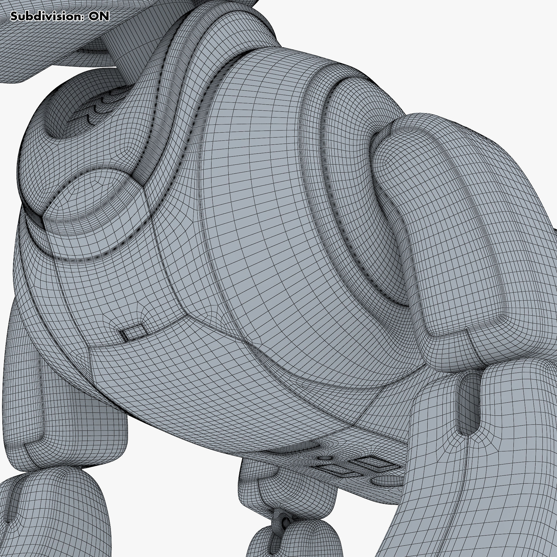 Genibo Robot Dog White 3D model_51