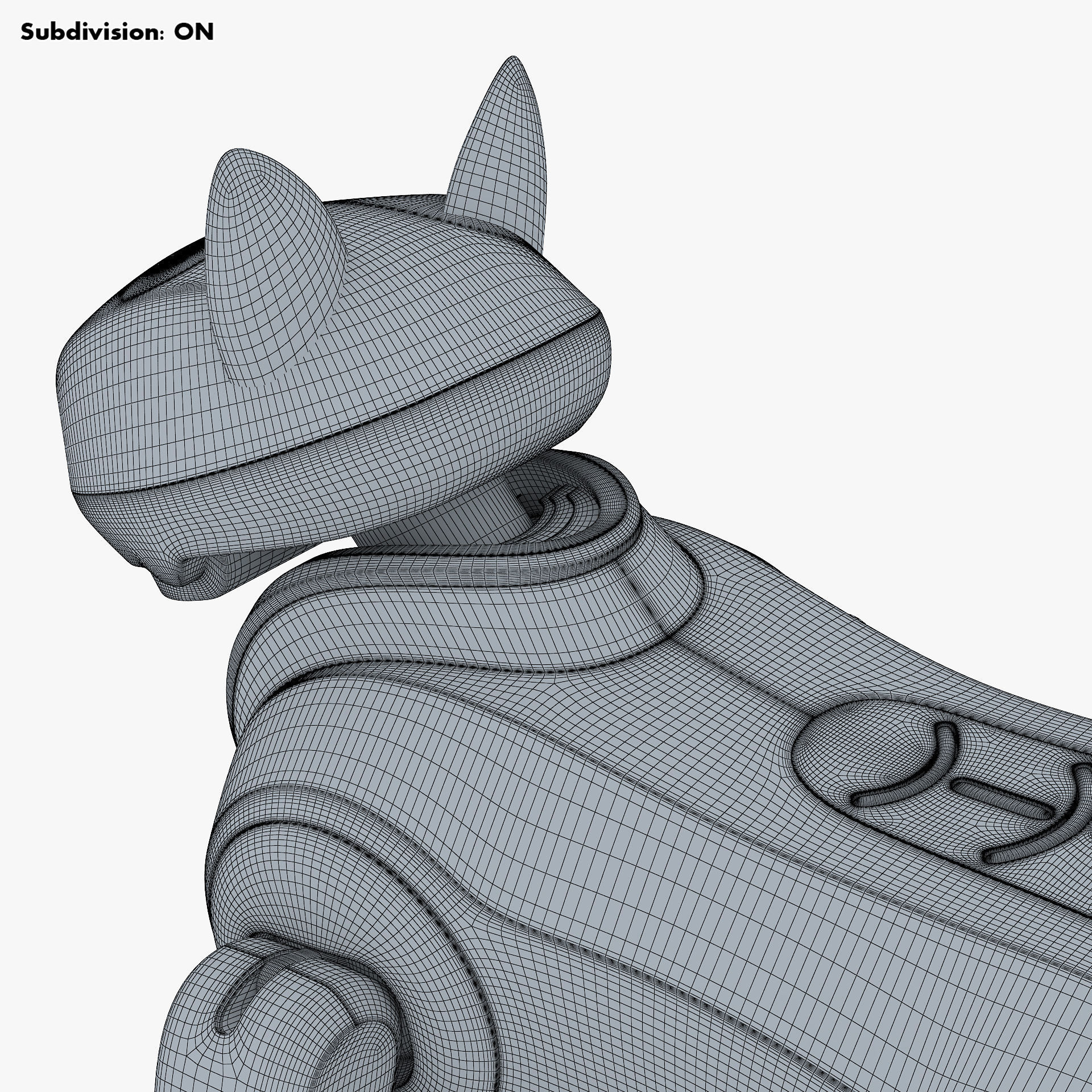 Genibo Robot Dog White 3D model_53