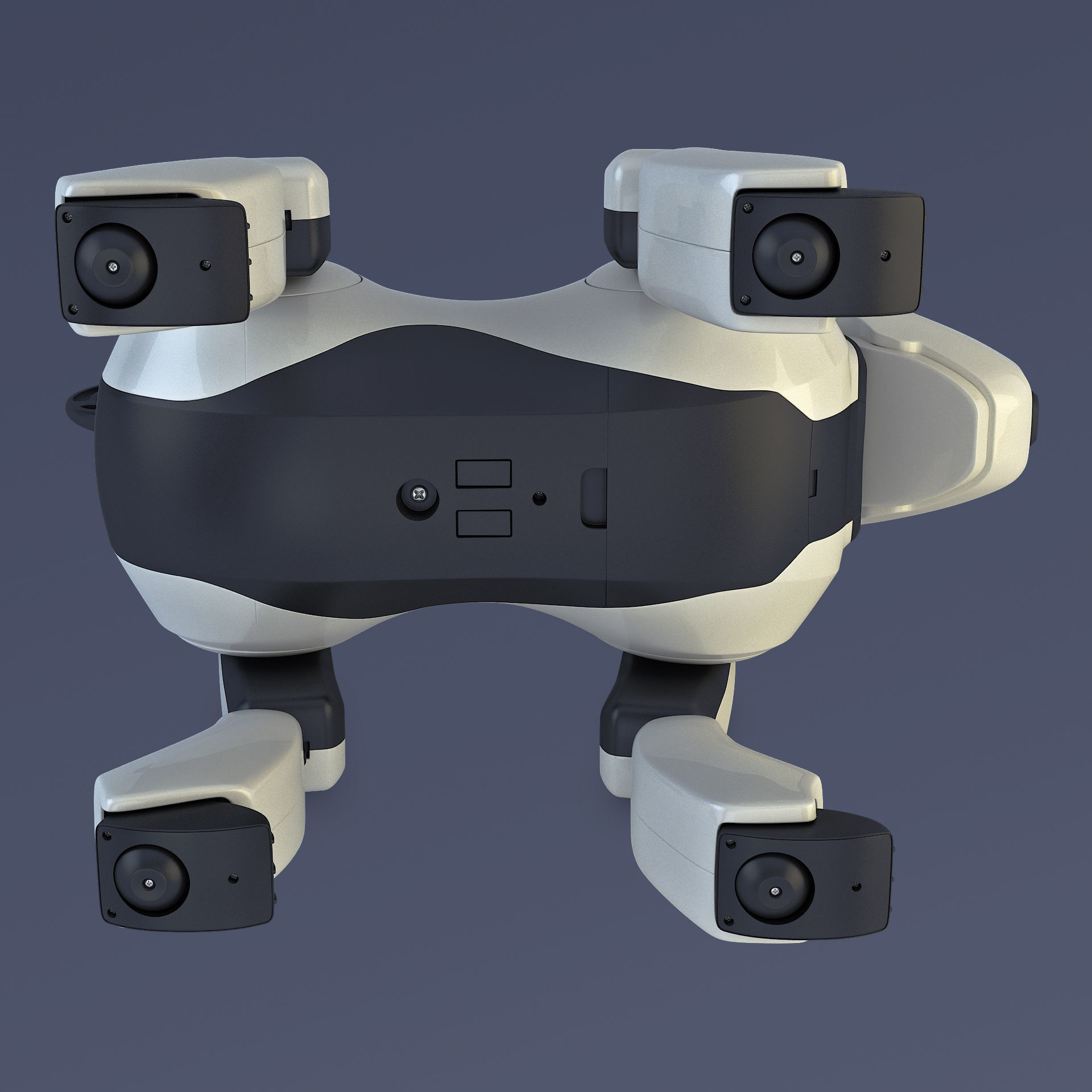 Genibo Robot Dog White 3D model_20