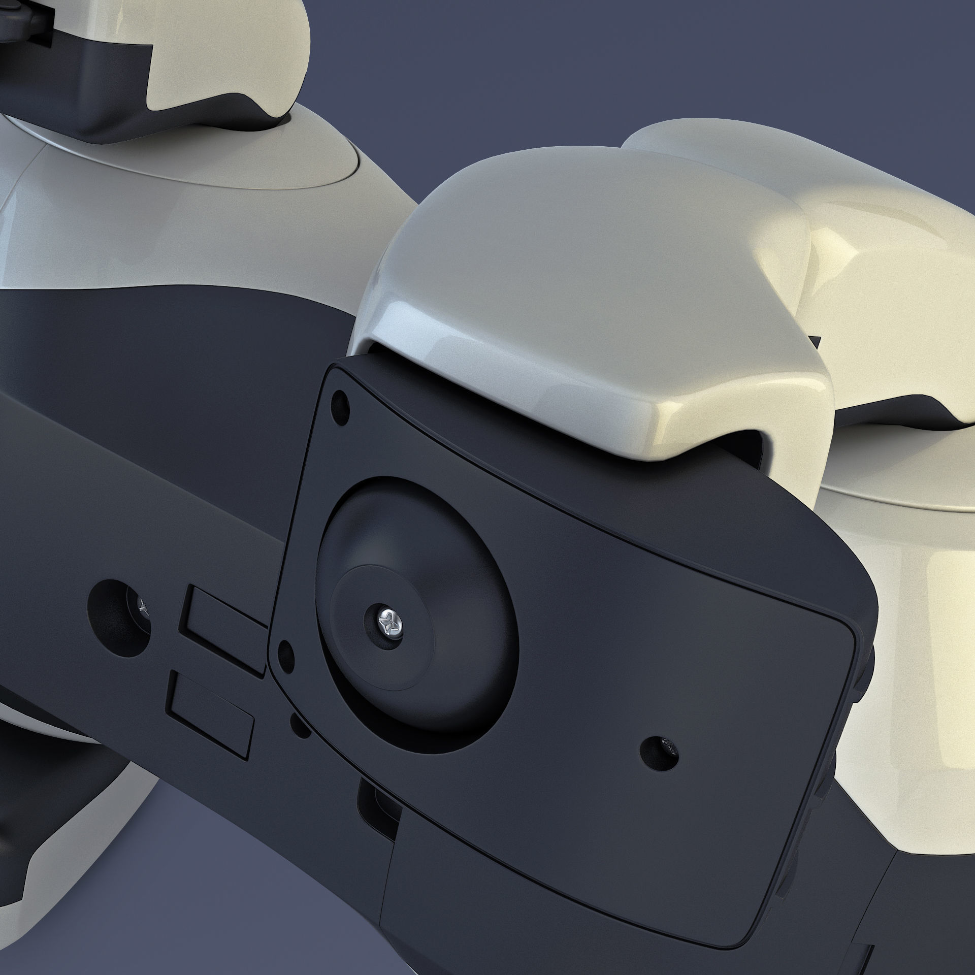 Genibo Robot Dog White 3D model_21