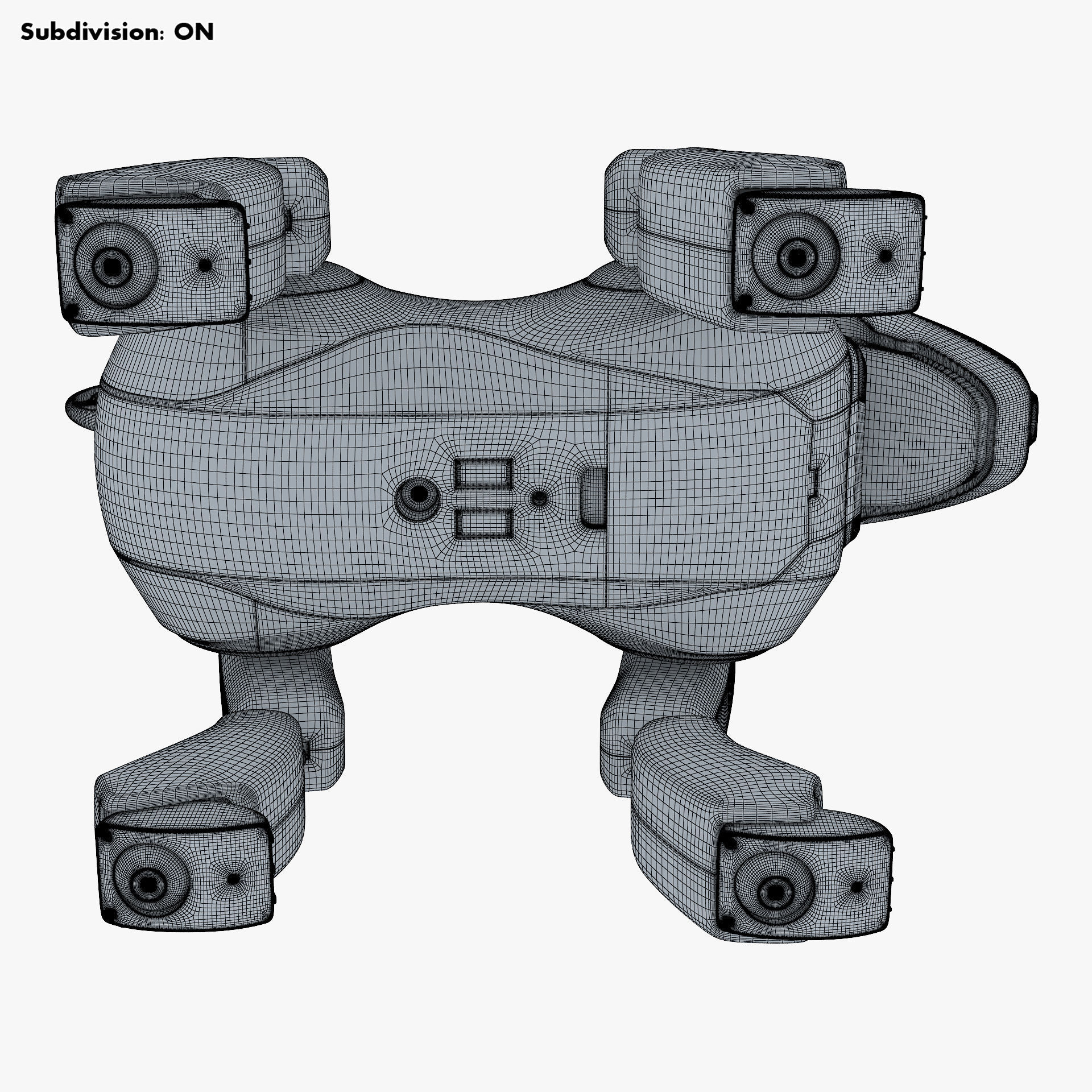 Genibo Robot Dog White 3D model_61