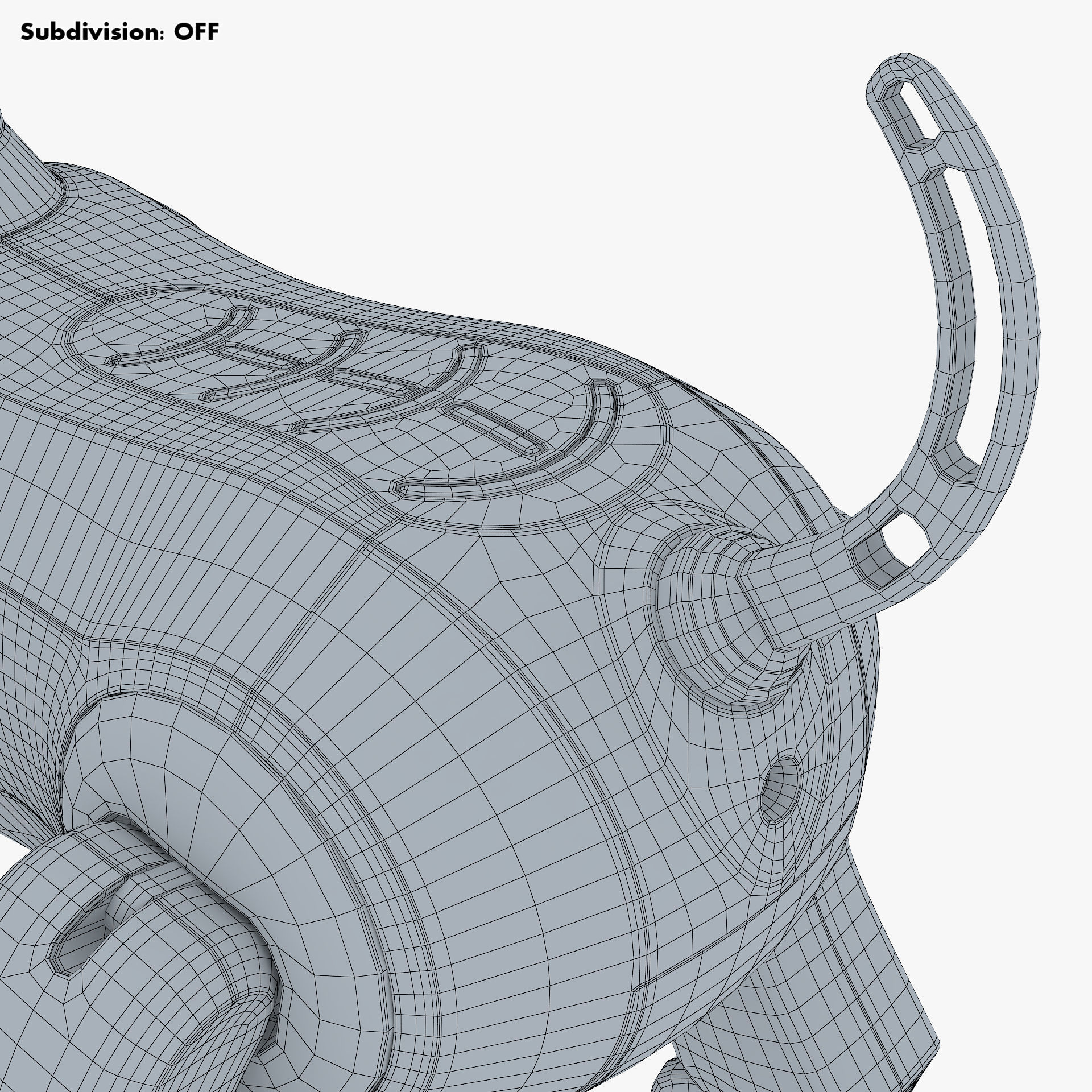 Genibo Robot Dog White 3D model_56