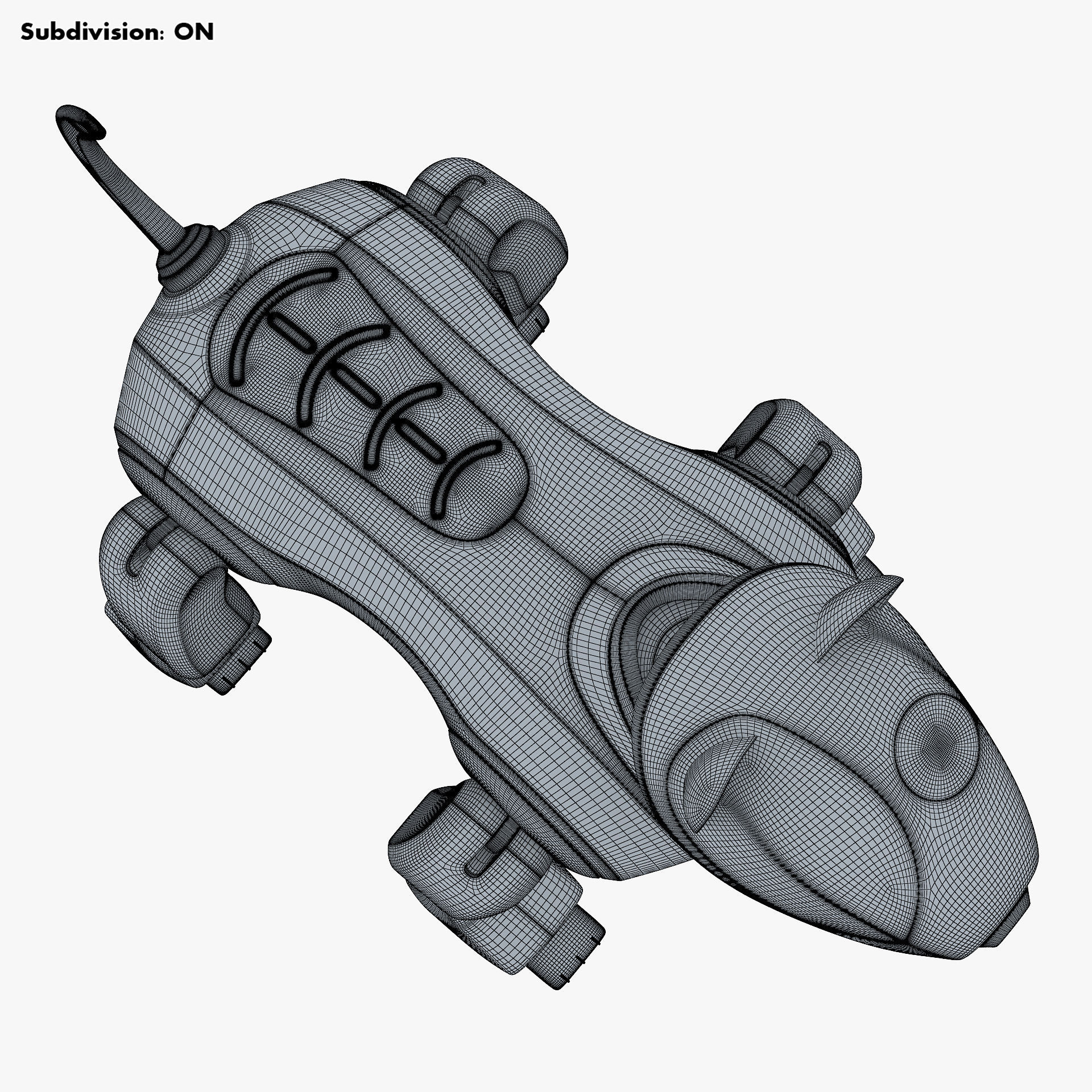 Genibo Robot Dog White 3D model_37