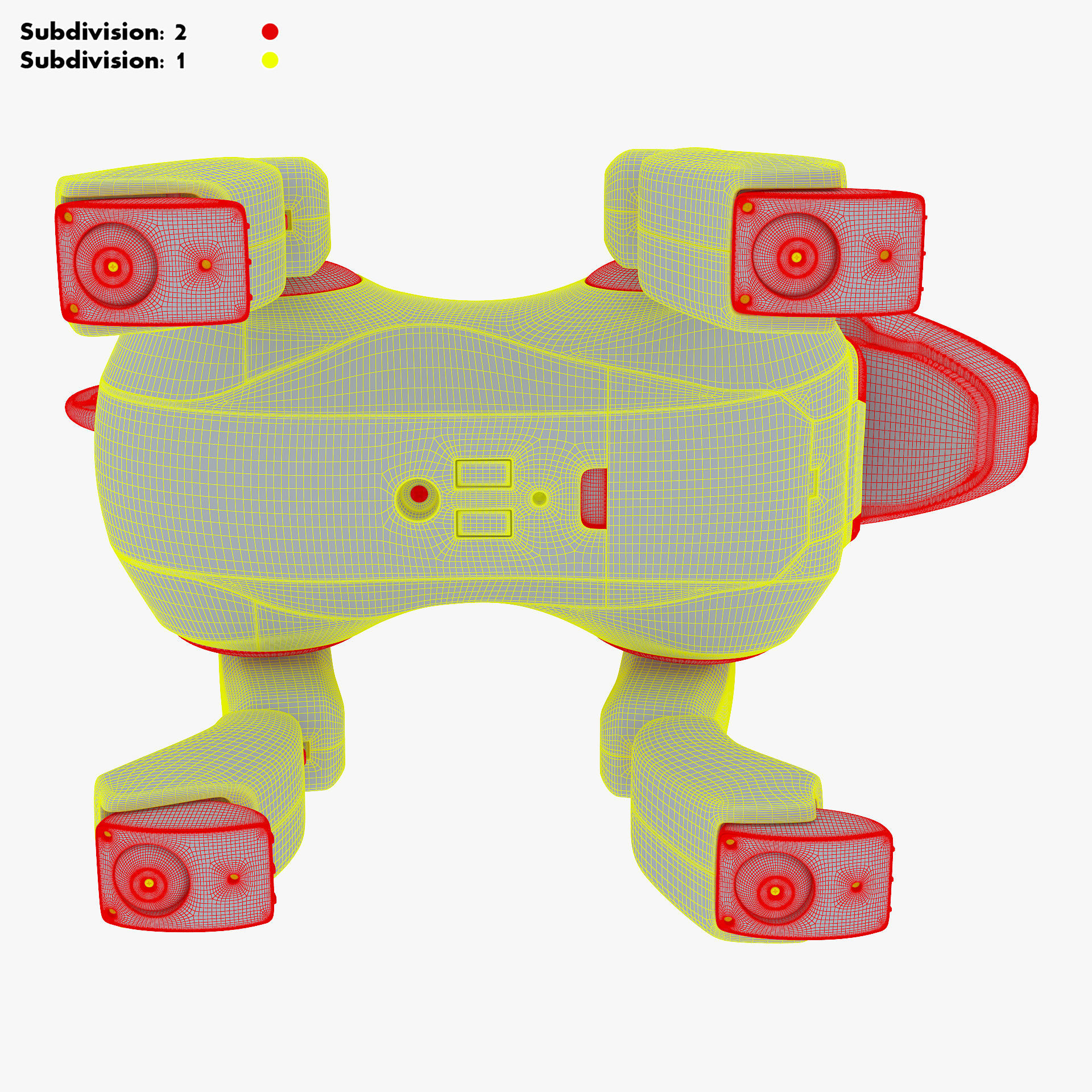 Genibo Robot Dog White 3D model_68