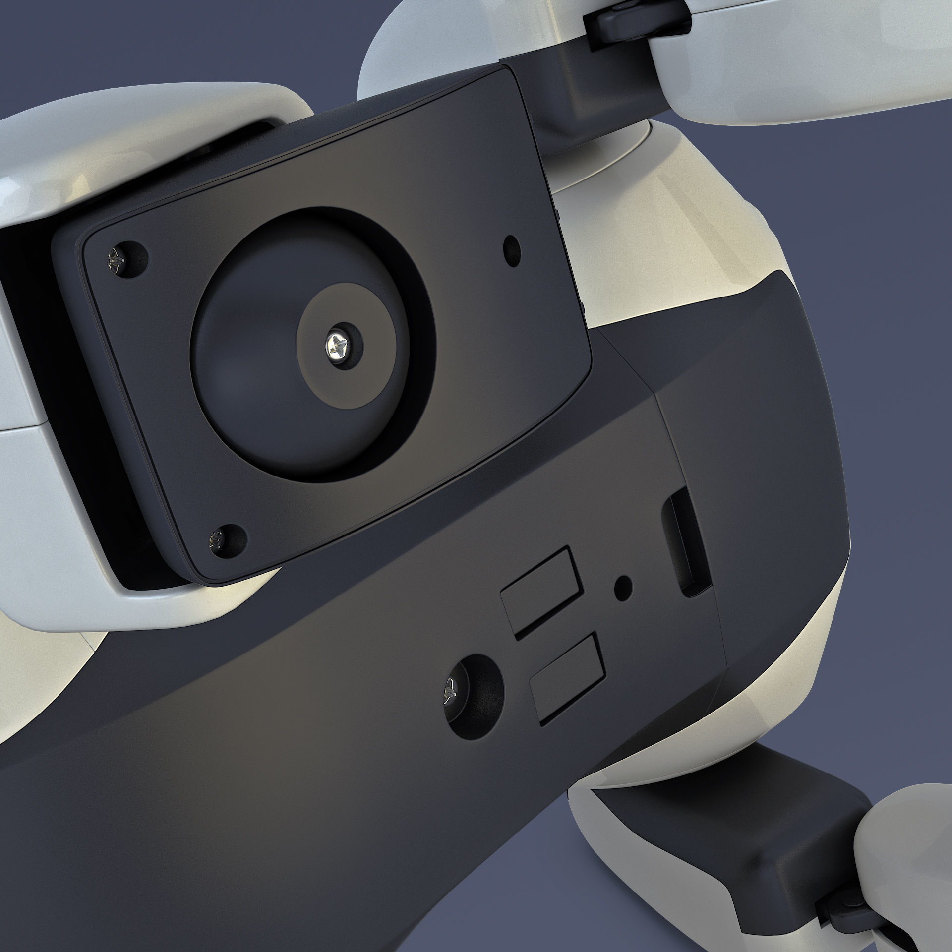 Genibo Robot Dog White 3D model_22