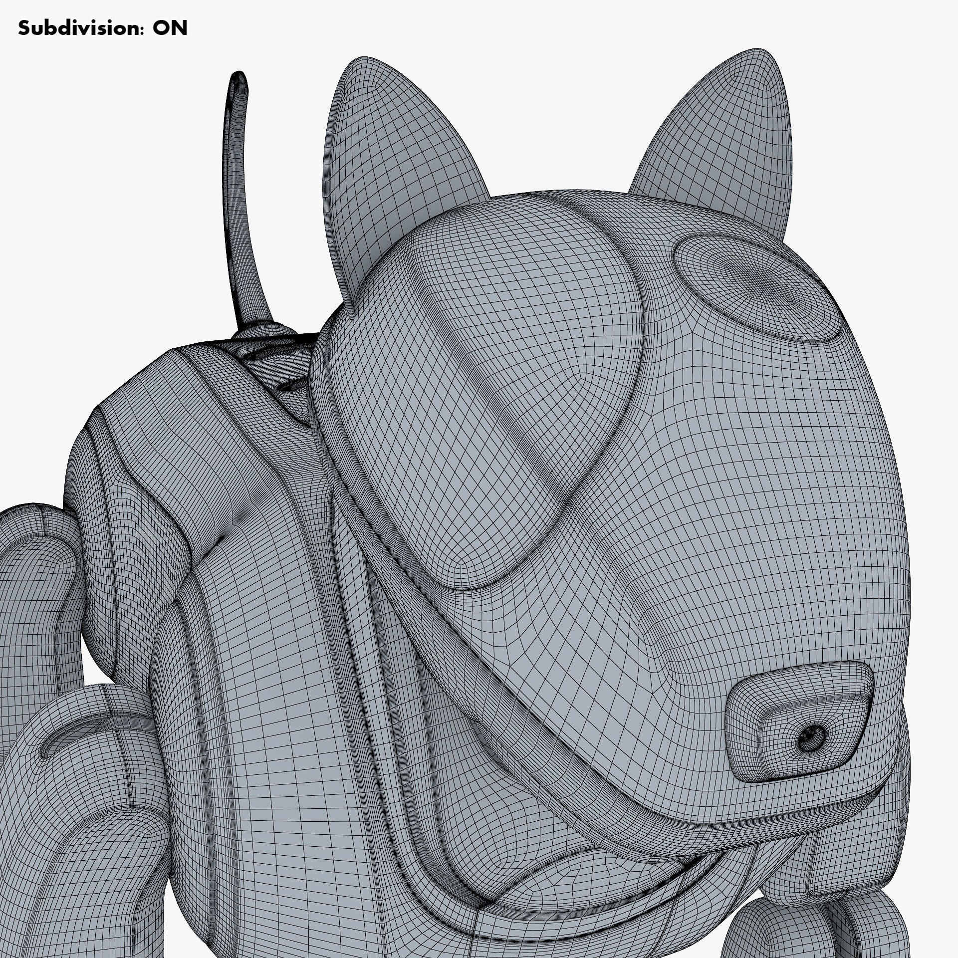 Genibo Robot Dog White 3D model_49