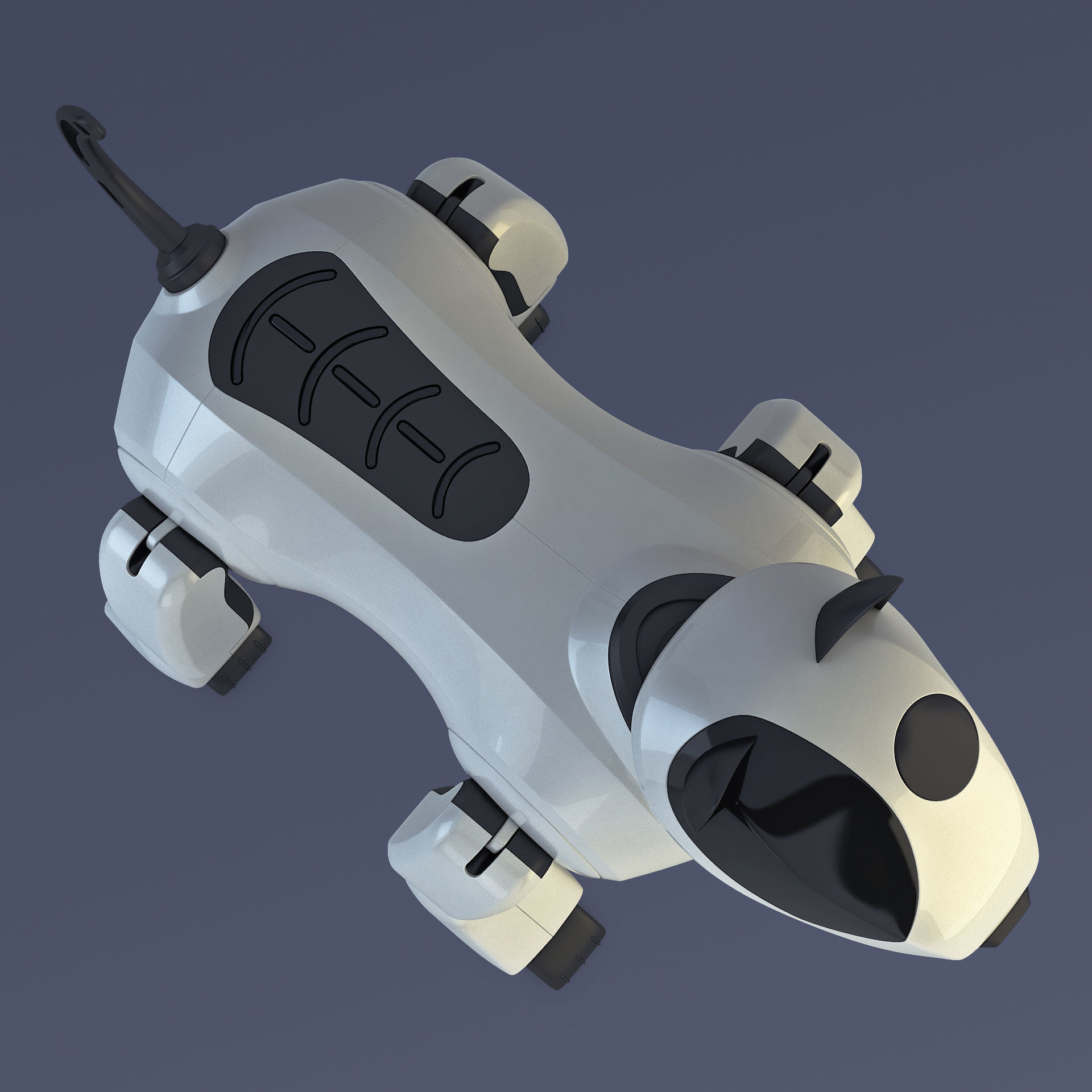 Genibo Robot Dog White 3D model_8