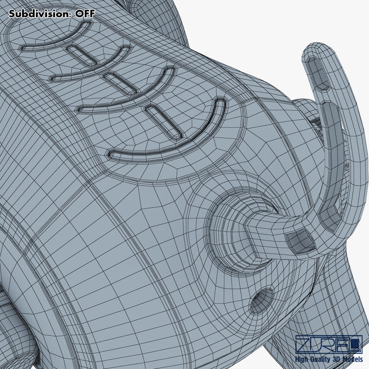 Genibo Robot Dog blue 3D model_39