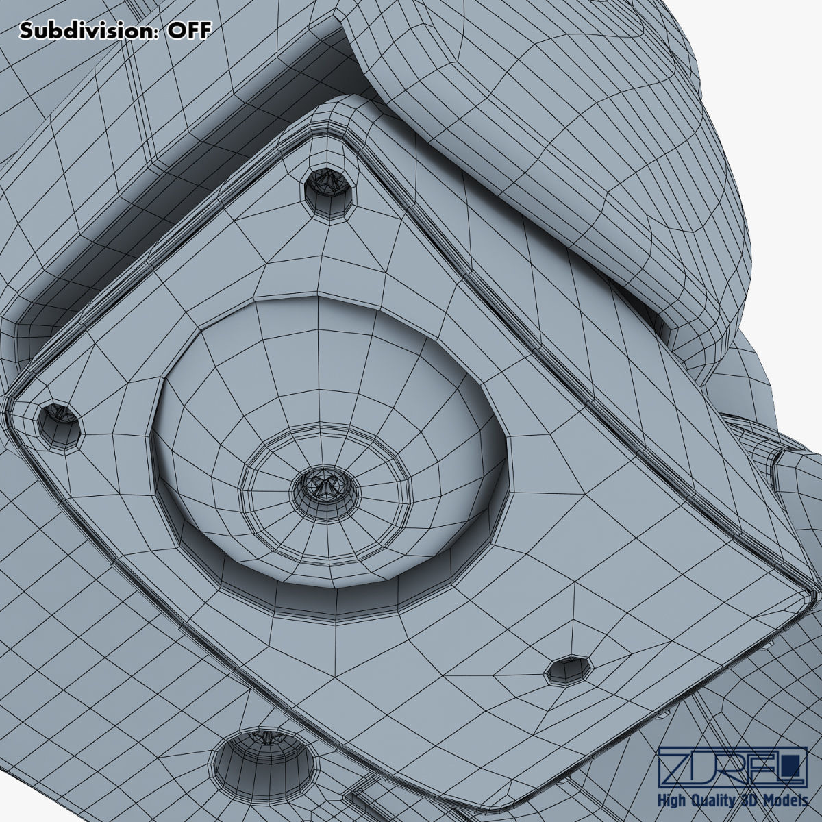 Genibo Robot Dog blue 3D model_45