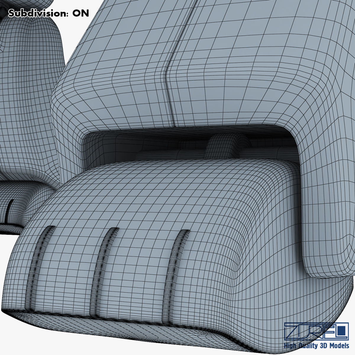 Genibo Robot Dog blue 3D model_42