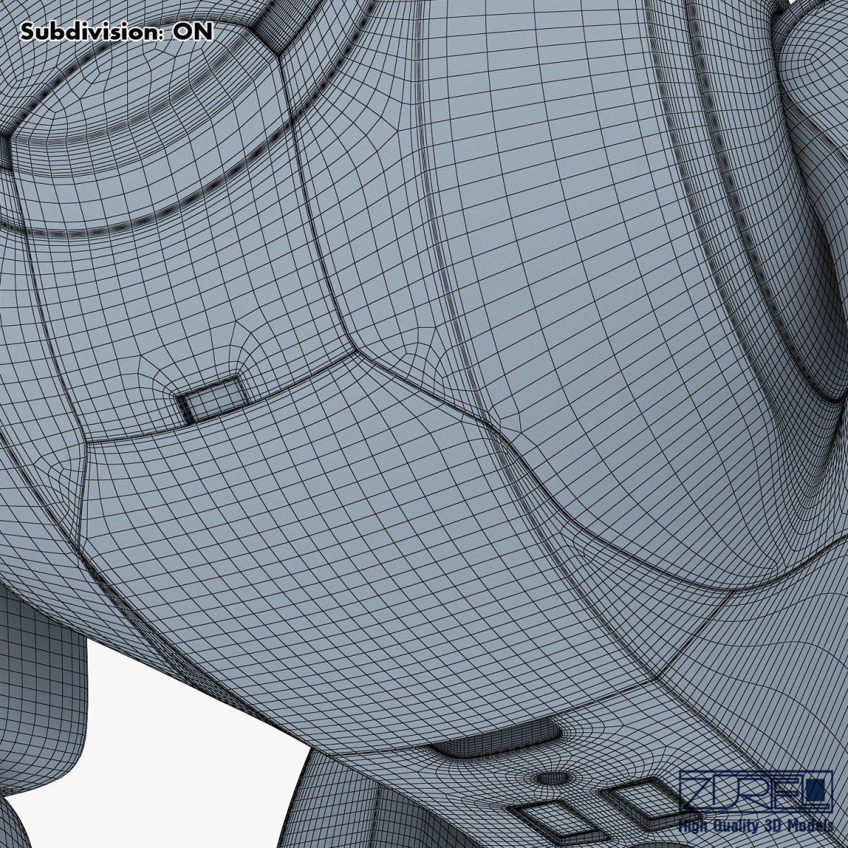 Genibo Robot Dog blue 3D model_34