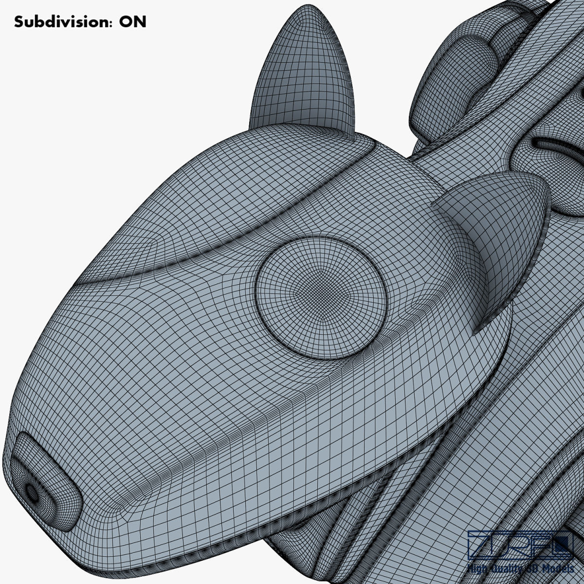 Genibo Robot Dog blue 3D model_30