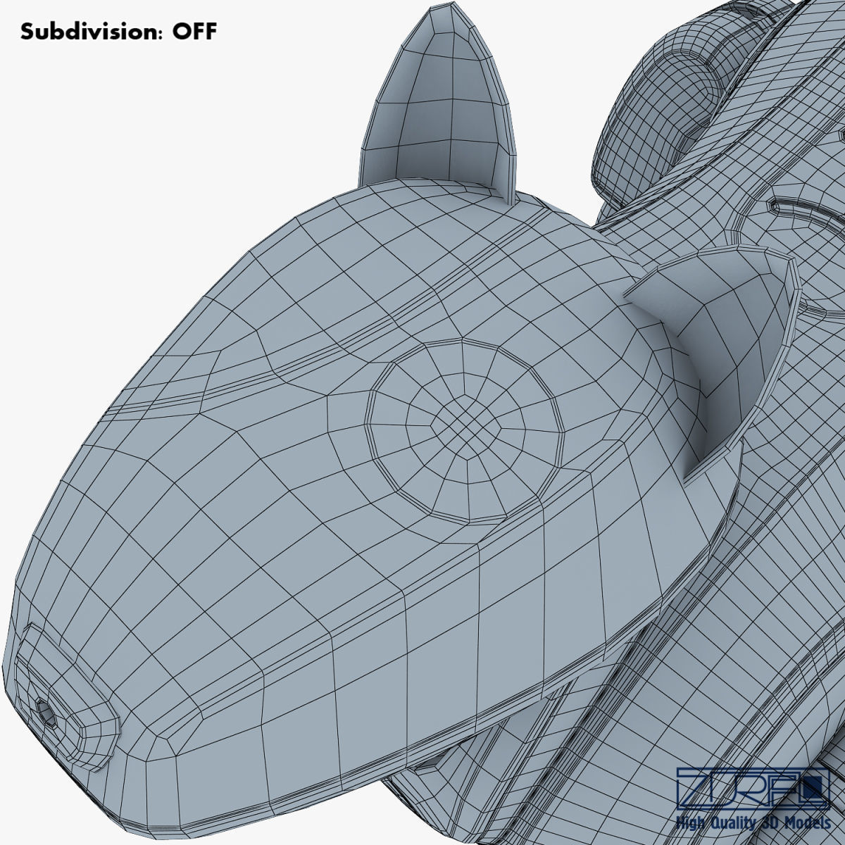 Genibo Robot Dog blue 3D model_31